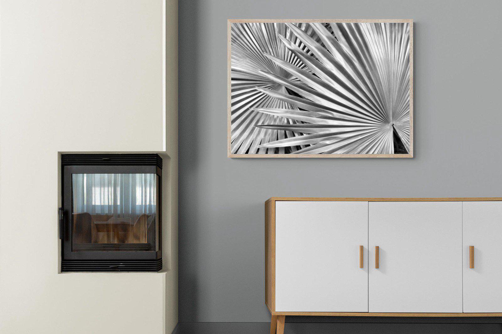 Silver Palm-Wall_Art-100 x 75cm-Mounted Canvas-Wood-Pixalot