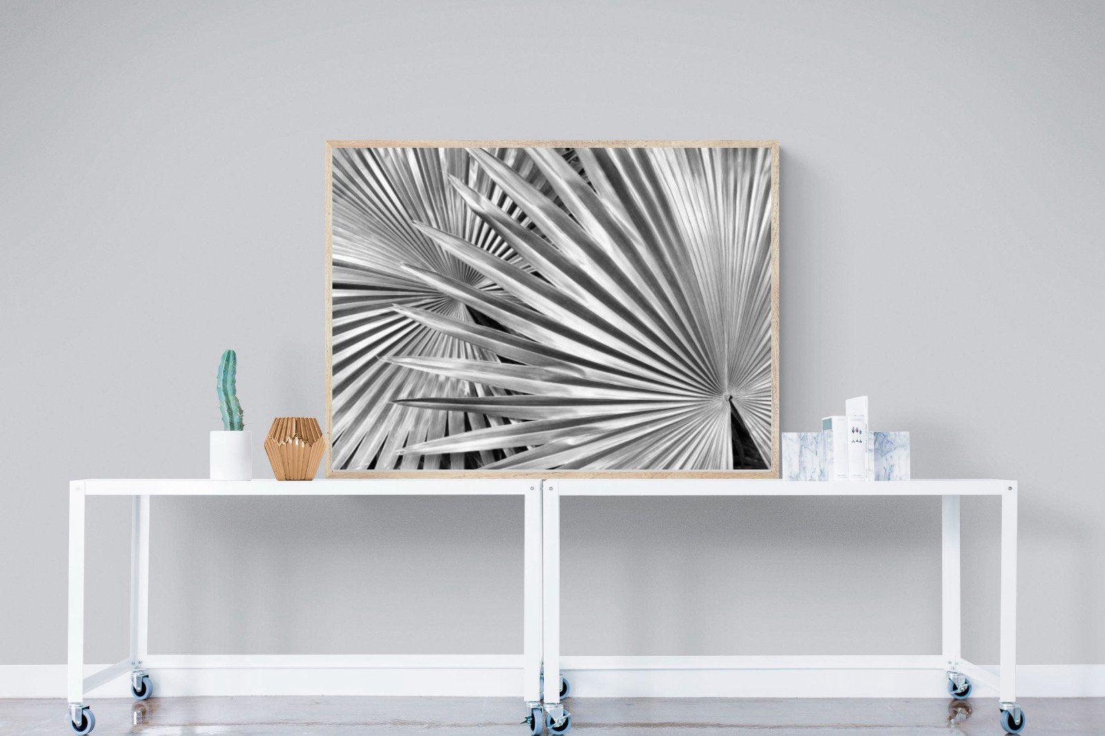 Silver Palm-Wall_Art-120 x 90cm-Mounted Canvas-Wood-Pixalot