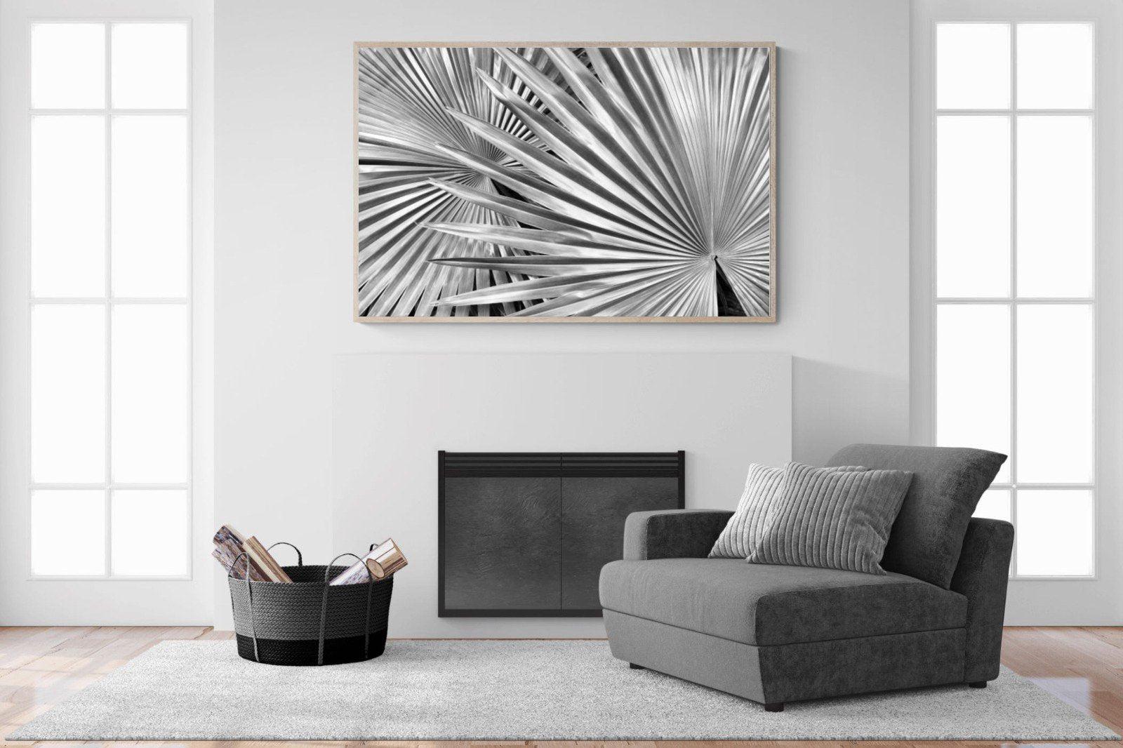 Silver Palm-Wall_Art-150 x 100cm-Mounted Canvas-Wood-Pixalot