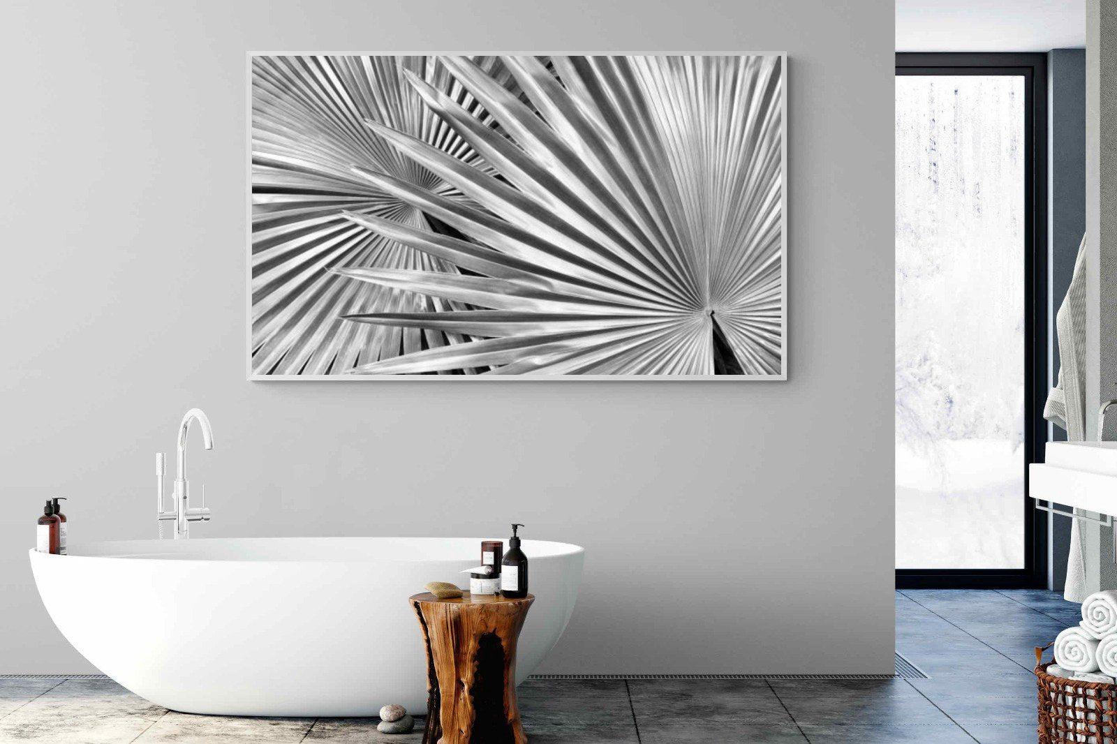 Silver Palm-Wall_Art-180 x 110cm-Mounted Canvas-White-Pixalot