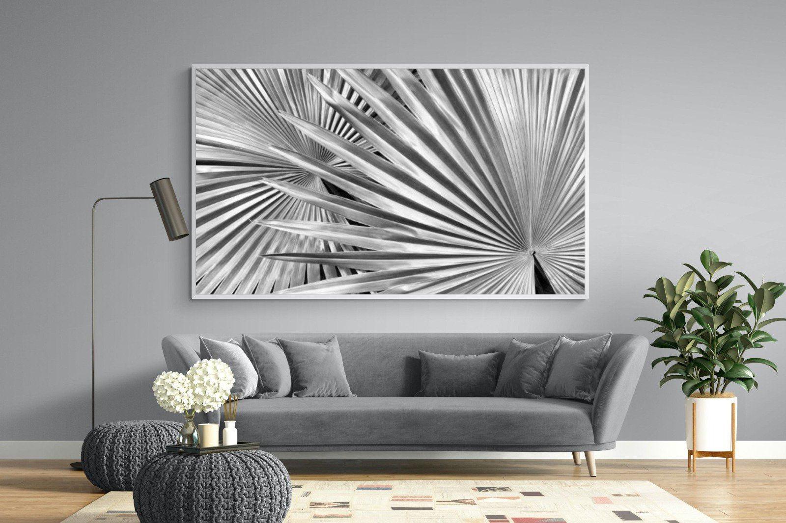 Silver Palm-Wall_Art-220 x 130cm-Mounted Canvas-White-Pixalot