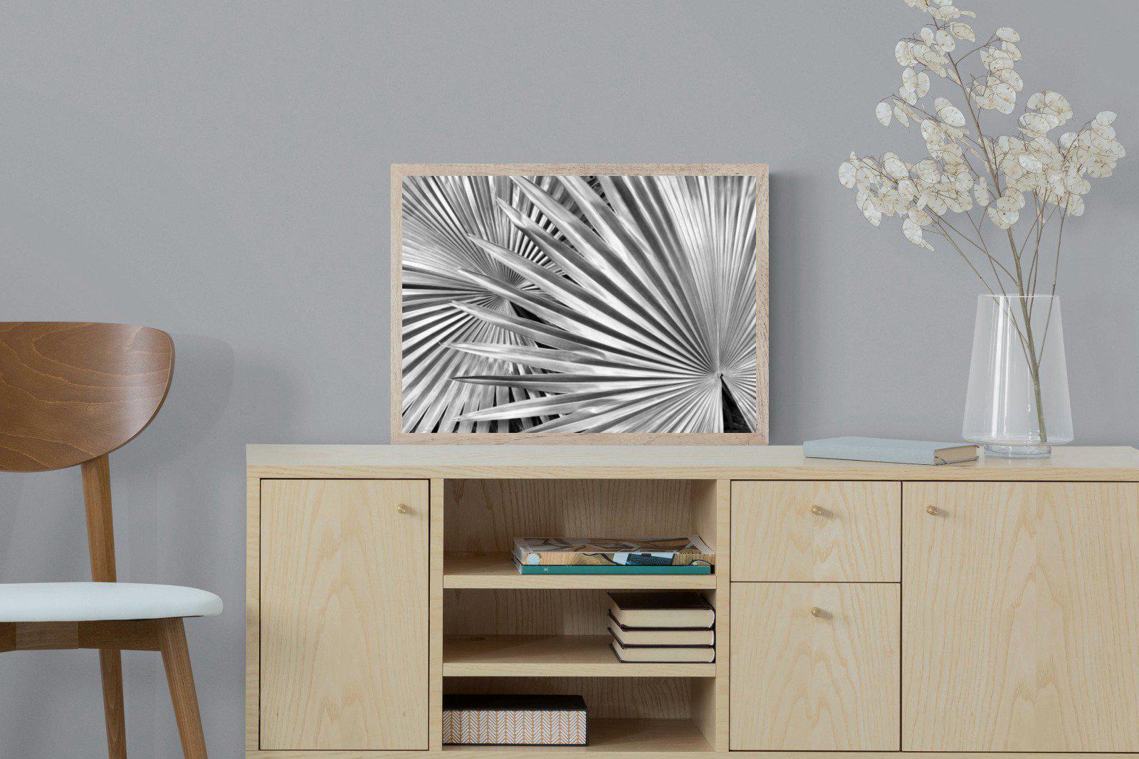 Silver Palm-Wall_Art-60 x 45cm-Mounted Canvas-Wood-Pixalot