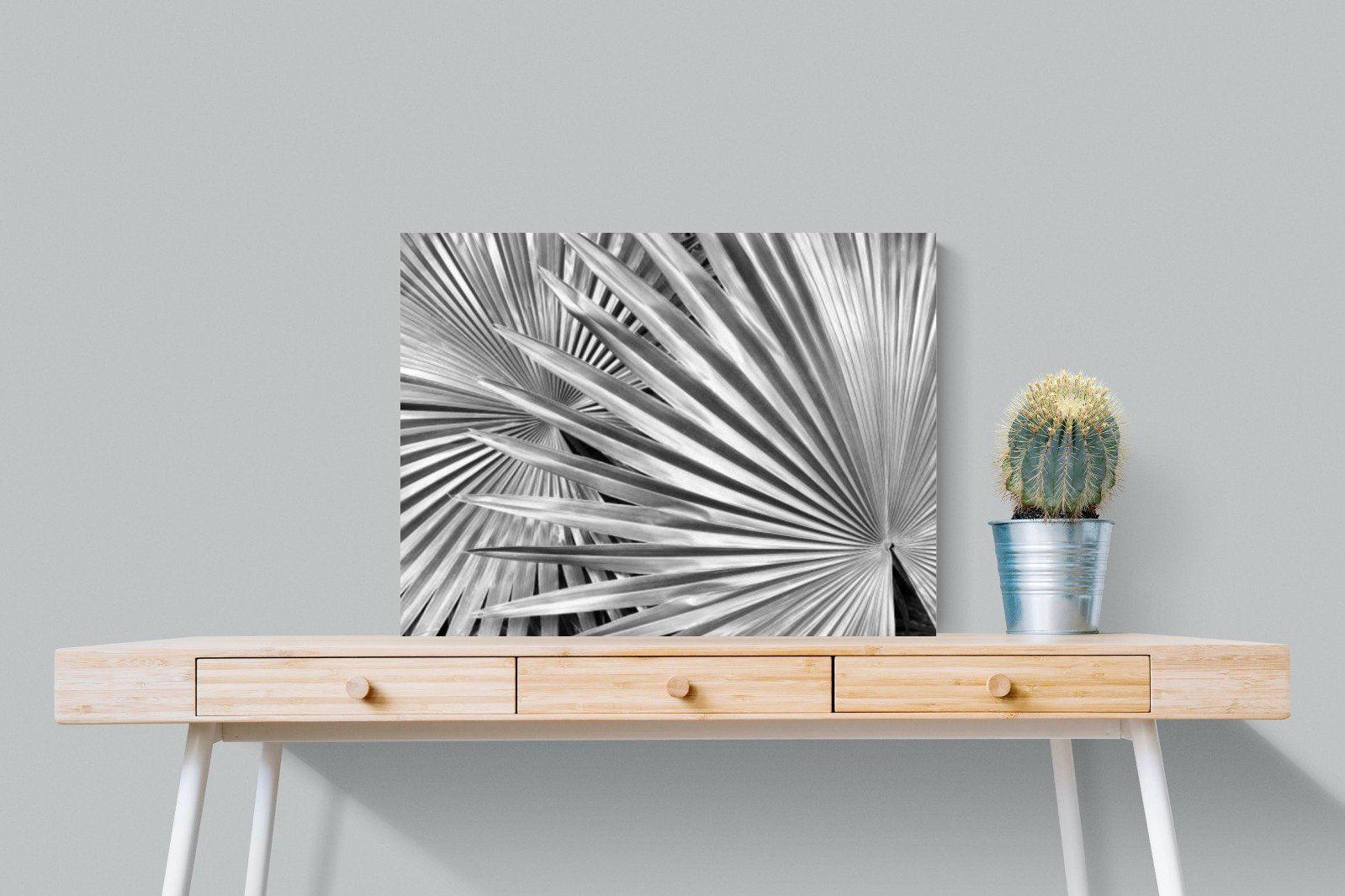 Silver Palm-Wall_Art-80 x 60cm-Mounted Canvas-No Frame-Pixalot