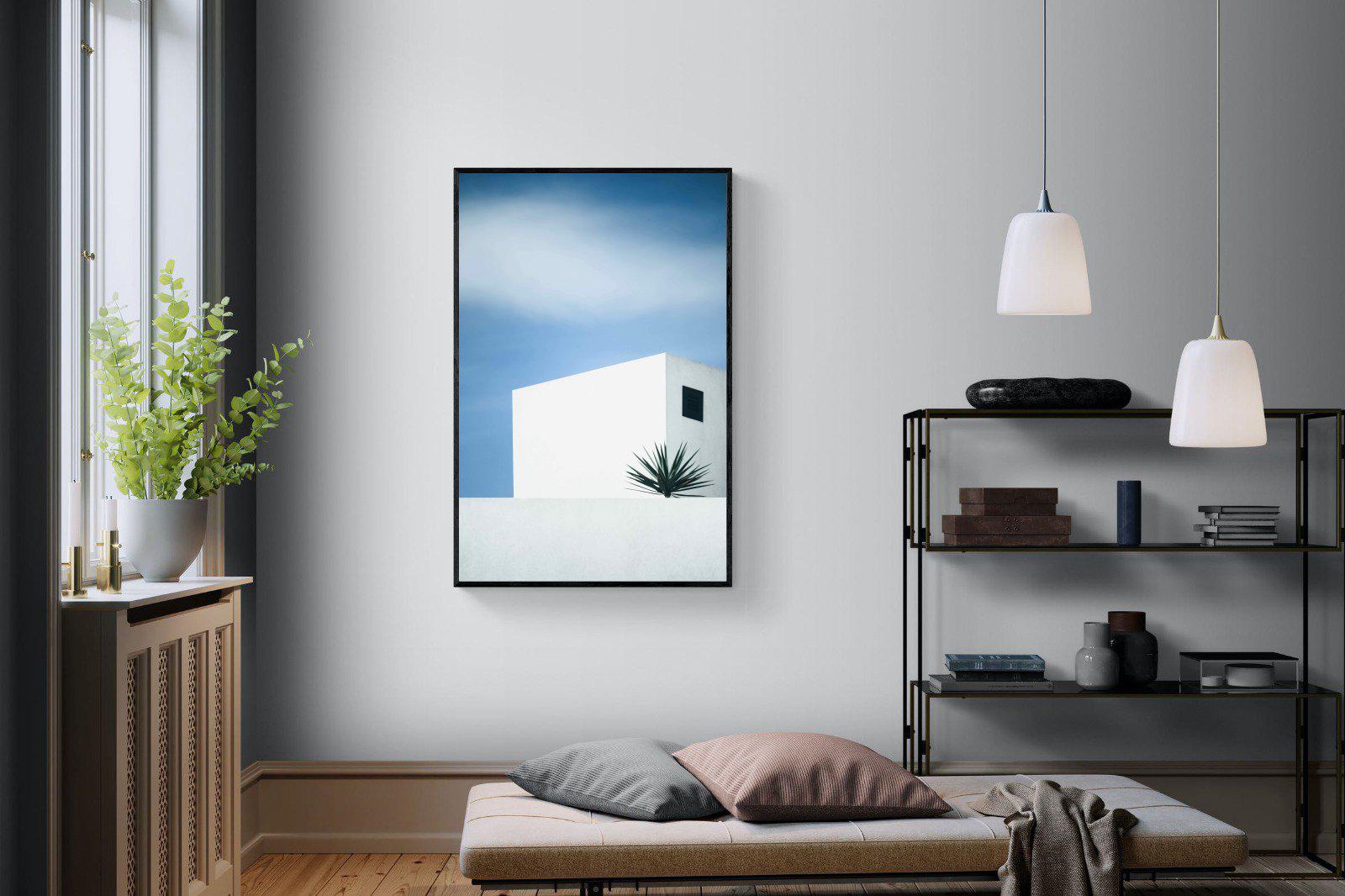 Simple Lines-Wall_Art-100 x 150cm-Mounted Canvas-Black-Pixalot