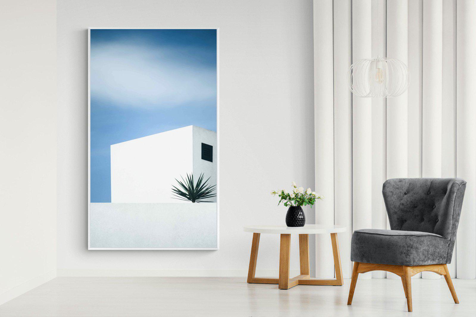 Simple Lines-Wall_Art-130 x 220cm-Mounted Canvas-White-Pixalot