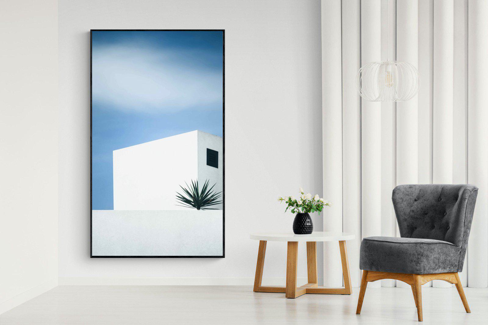 Simple Lines-Wall_Art-130 x 220cm-Mounted Canvas-Black-Pixalot