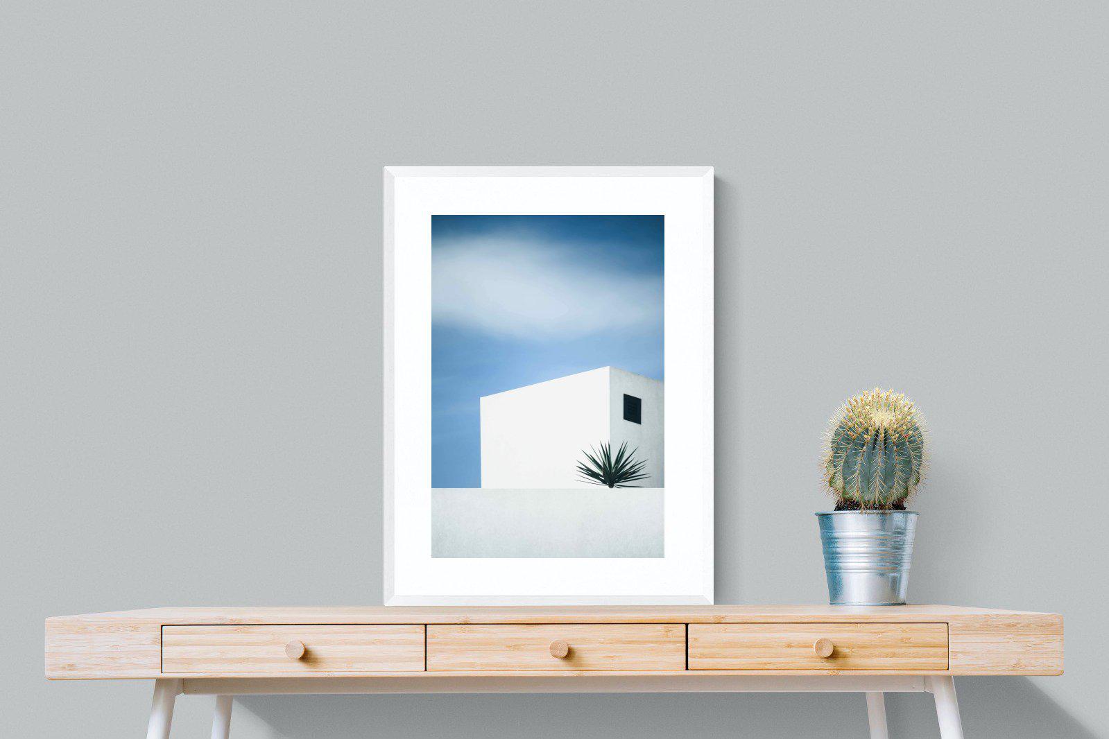 Simple Lines-Wall_Art-60 x 80cm-Framed Print-White-Pixalot
