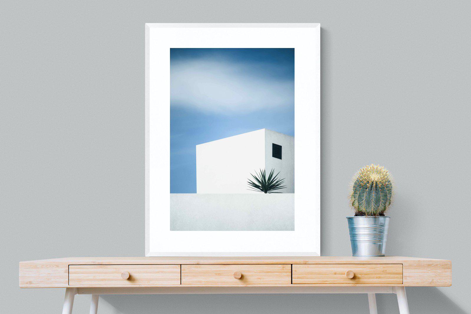 Simple Lines-Wall_Art-75 x 100cm-Framed Print-White-Pixalot