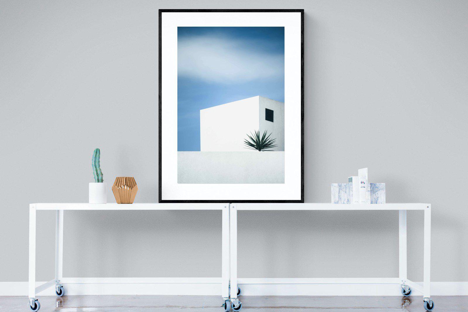 Simple Lines-Wall_Art-90 x 120cm-Framed Print-Black-Pixalot