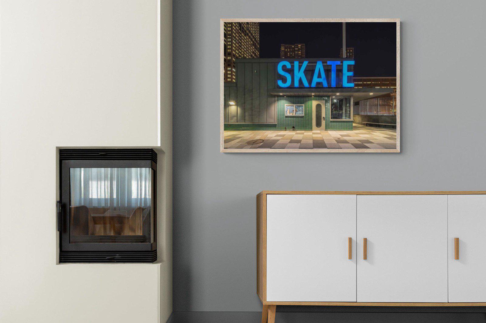 Skate-Wall_Art-100 x 75cm-Mounted Canvas-Wood-Pixalot