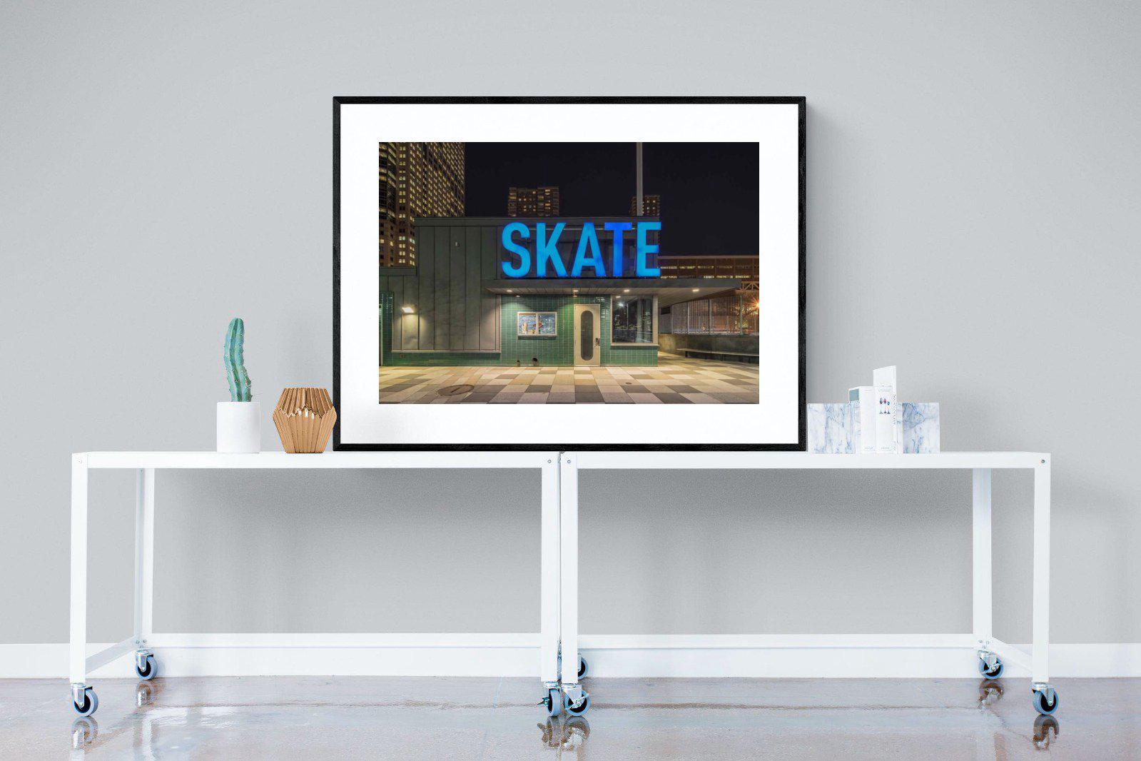 Skate-Wall_Art-120 x 90cm-Framed Print-Black-Pixalot