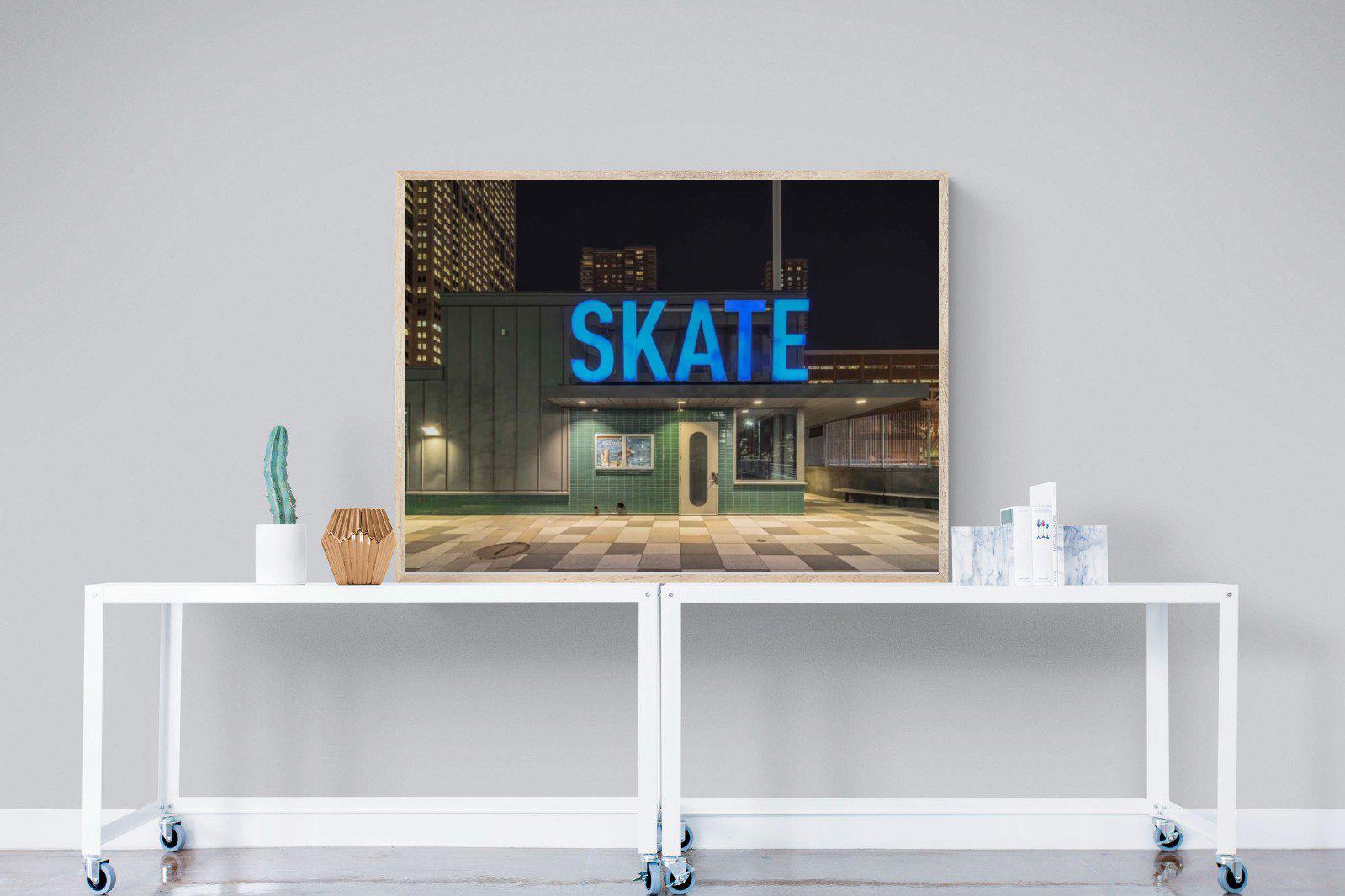 Skate-Wall_Art-120 x 90cm-Mounted Canvas-Wood-Pixalot