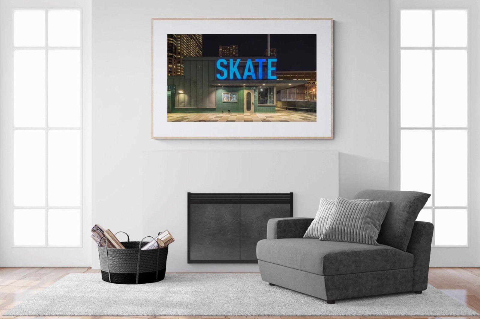 Skate-Wall_Art-150 x 100cm-Framed Print-Wood-Pixalot