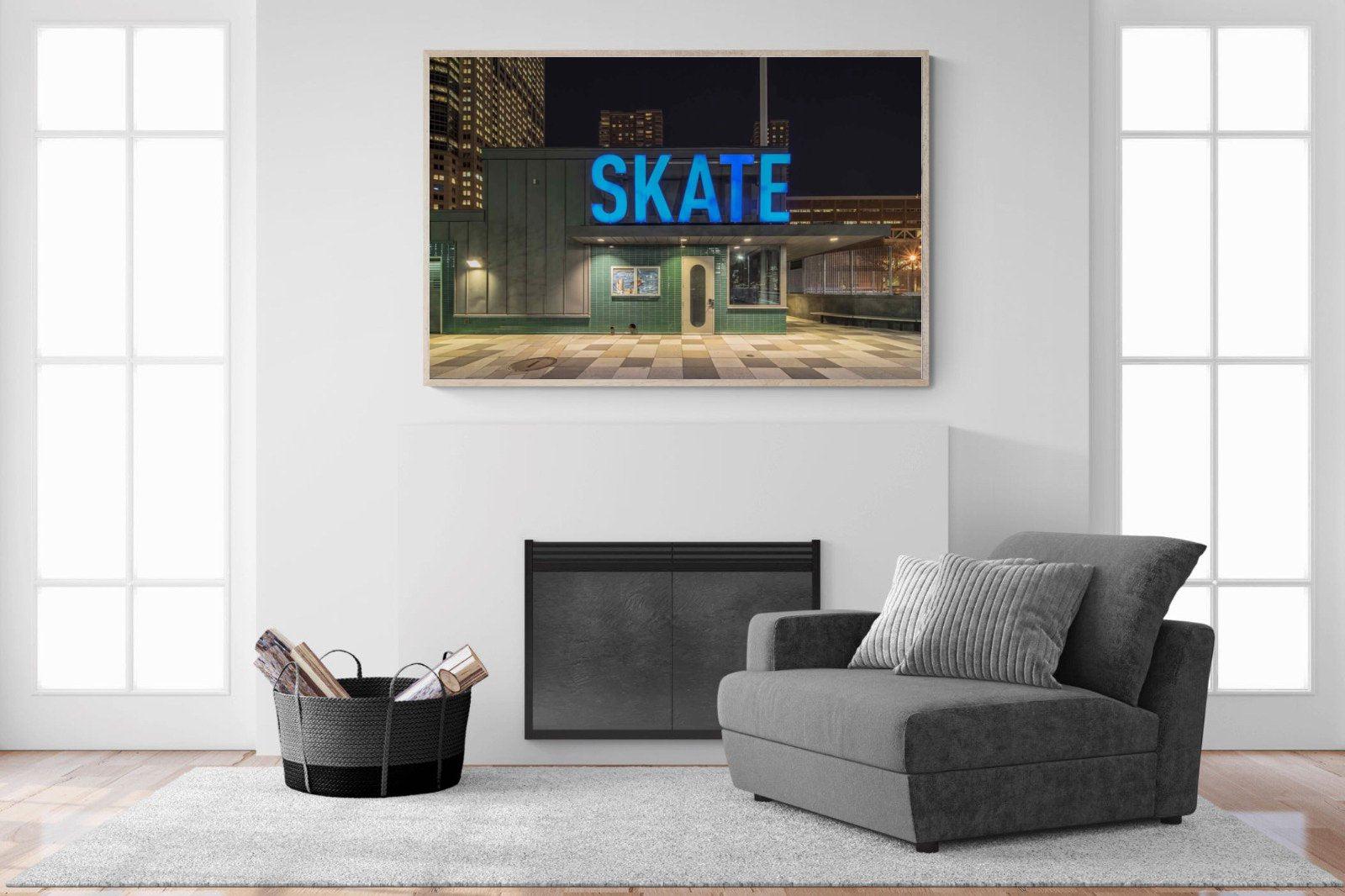 Skate-Wall_Art-150 x 100cm-Mounted Canvas-Wood-Pixalot
