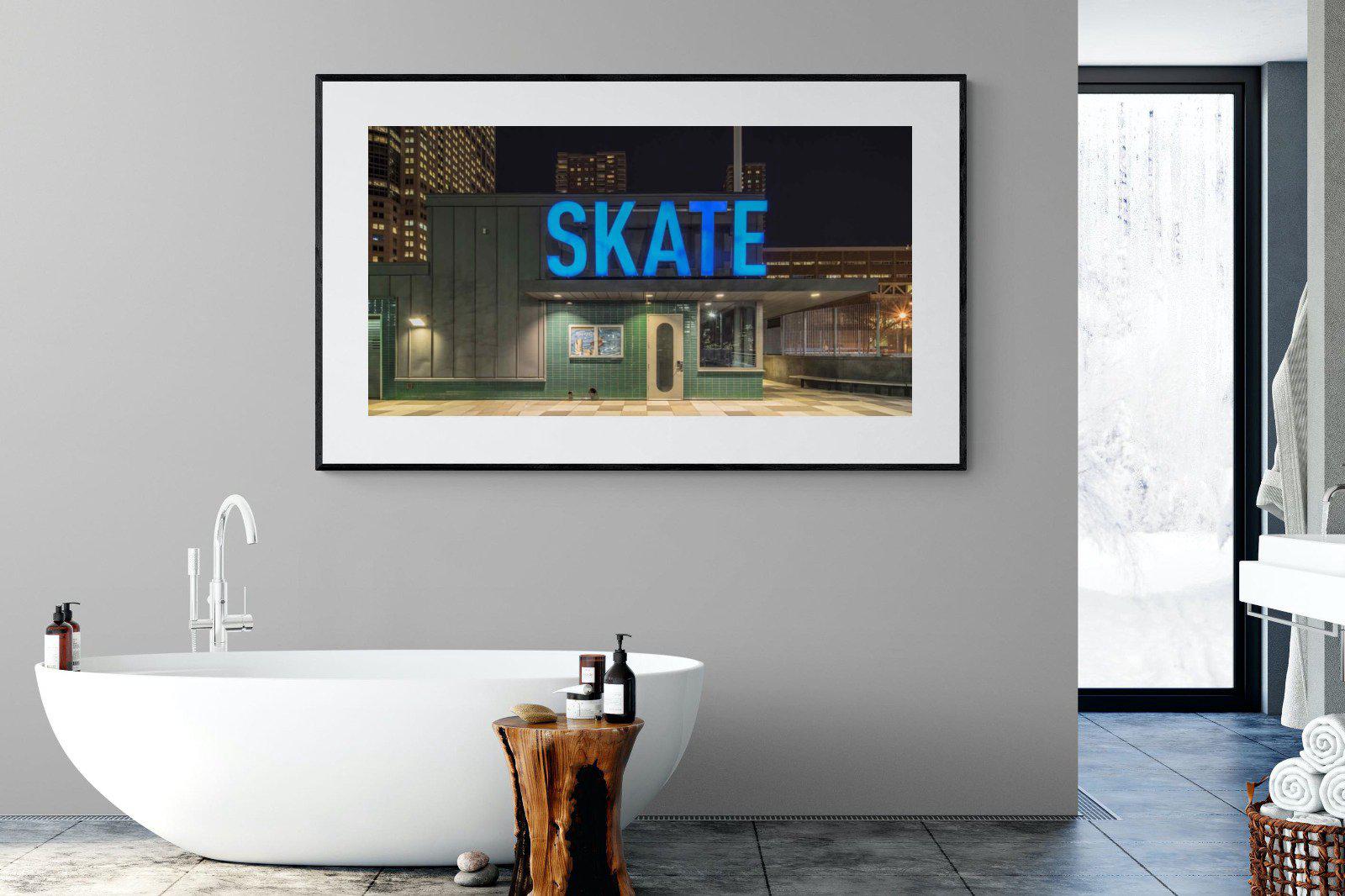 Skate-Wall_Art-180 x 110cm-Framed Print-Black-Pixalot