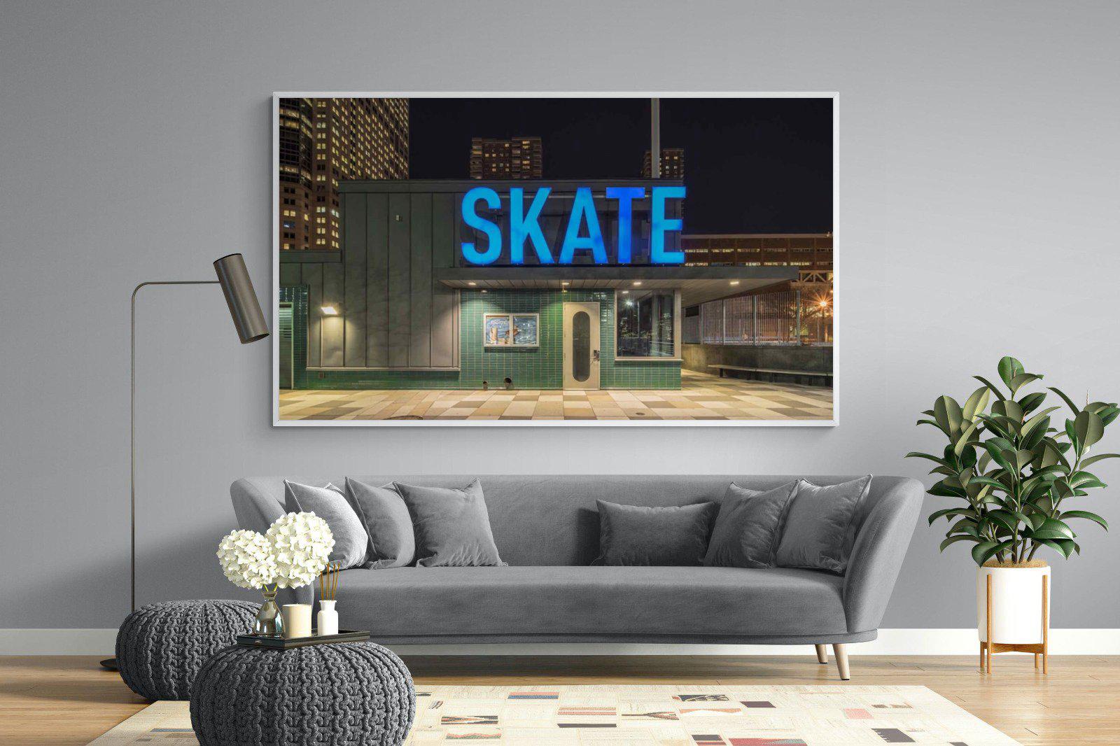Skate-Wall_Art-220 x 130cm-Mounted Canvas-White-Pixalot