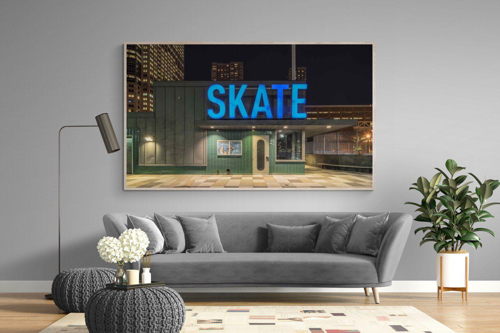 Skate-Wall_Art-220 x 130cm-Mounted Canvas-Wood-Pixalot