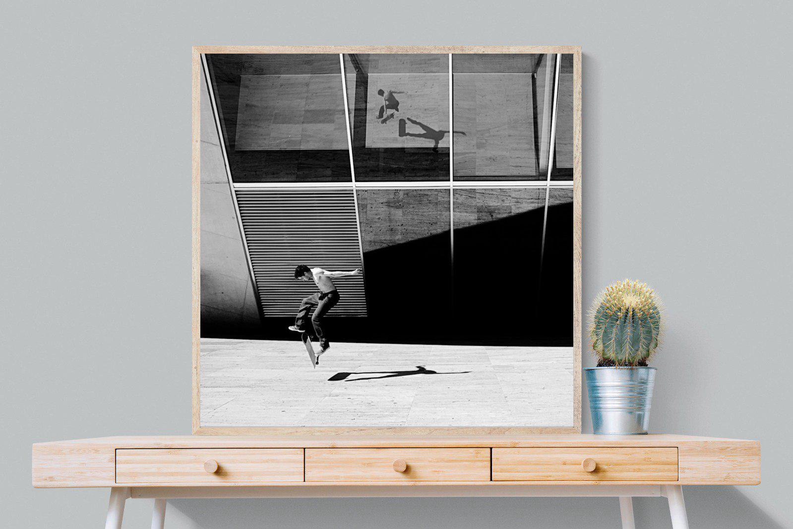 Skater-Wall_Art-100 x 100cm-Mounted Canvas-Wood-Pixalot