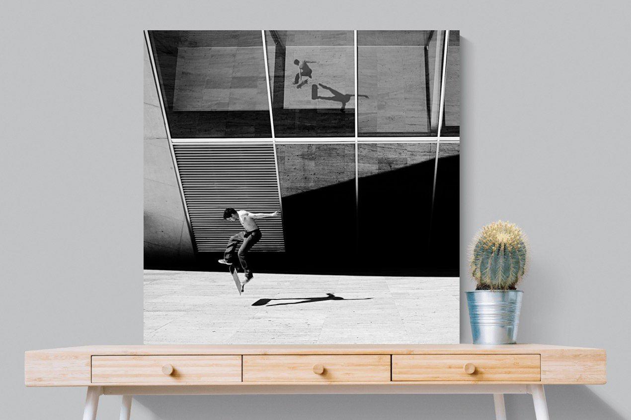 Skater-Wall_Art-100 x 100cm-Mounted Canvas-No Frame-Pixalot