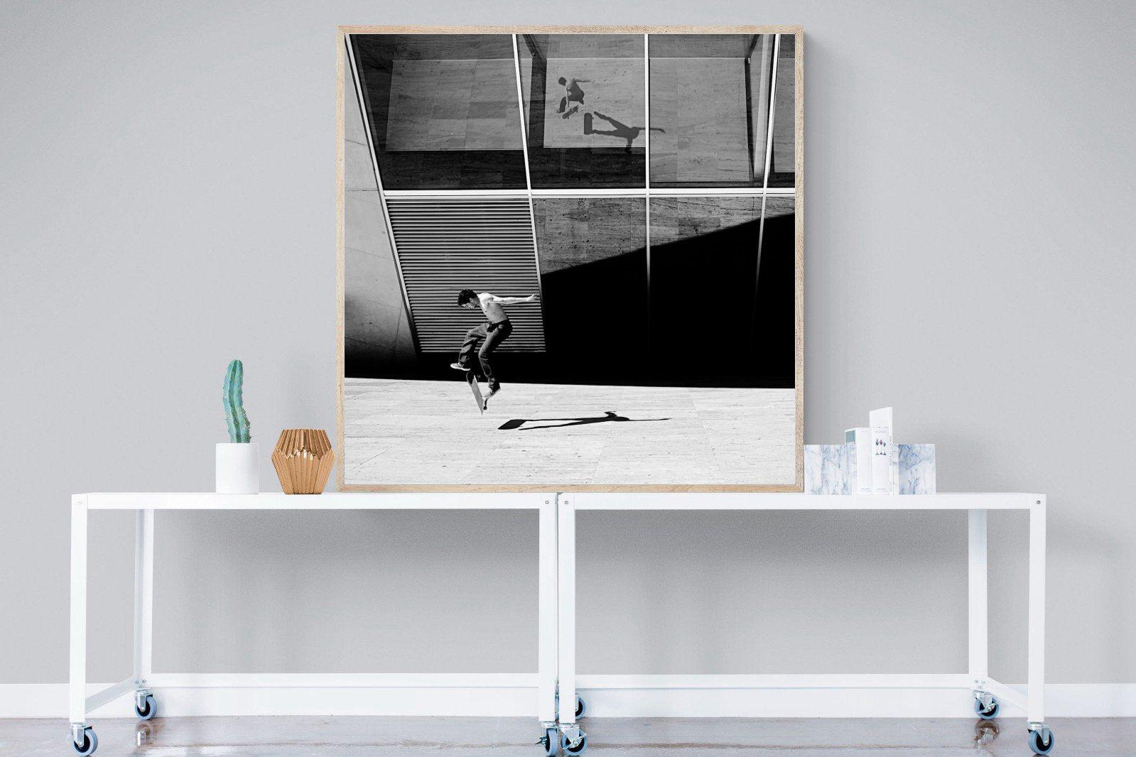 Skater-Wall_Art-120 x 120cm-Mounted Canvas-Wood-Pixalot