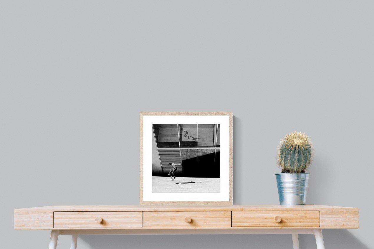Skater-Wall_Art-50 x 50cm-Framed Print-Wood-Pixalot