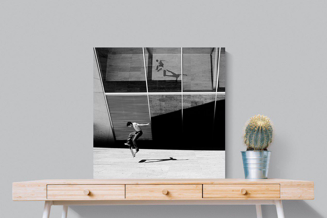 Skater-Wall_Art-80 x 80cm-Mounted Canvas-No Frame-Pixalot