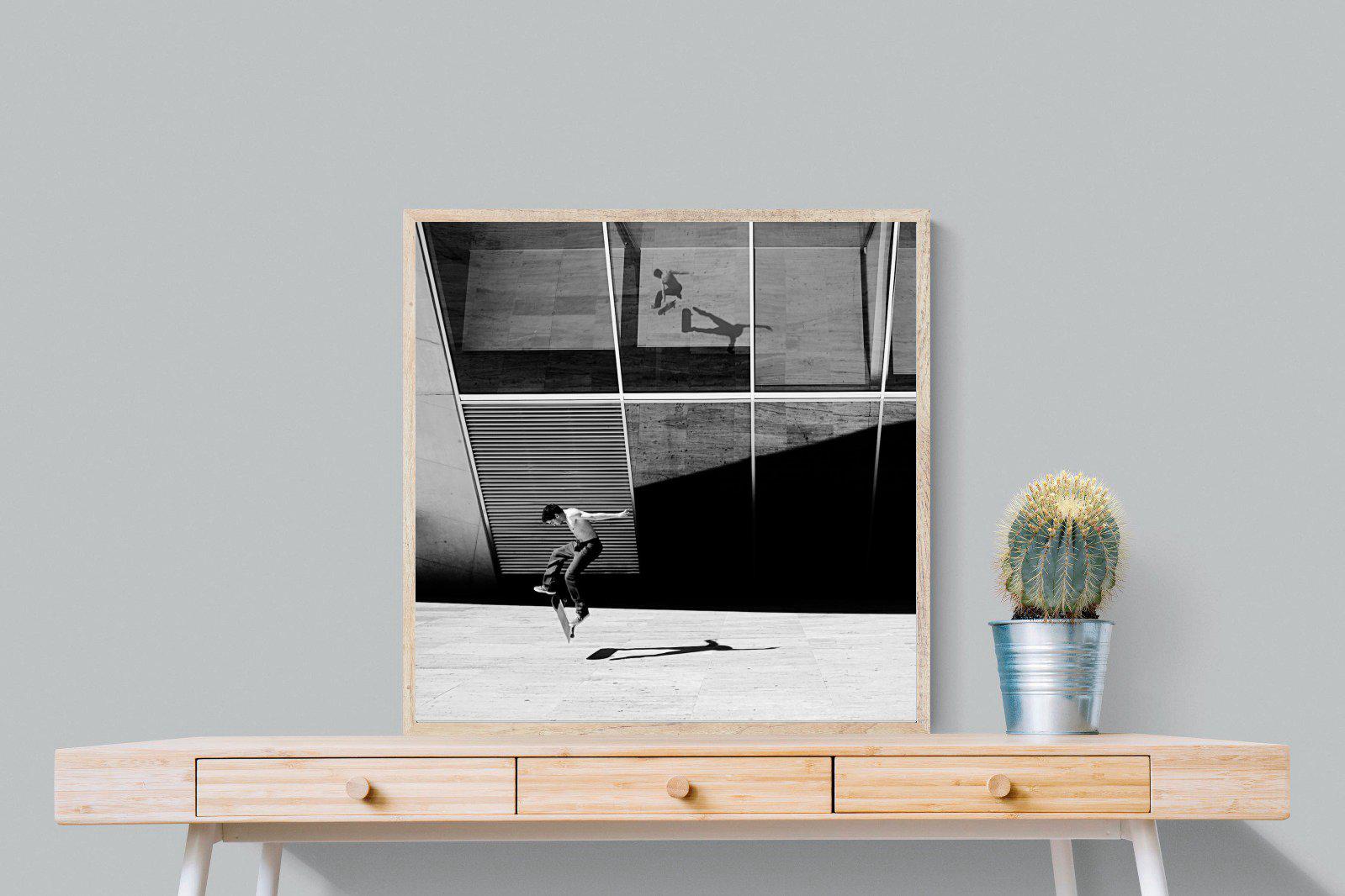 Skater-Wall_Art-80 x 80cm-Mounted Canvas-Wood-Pixalot