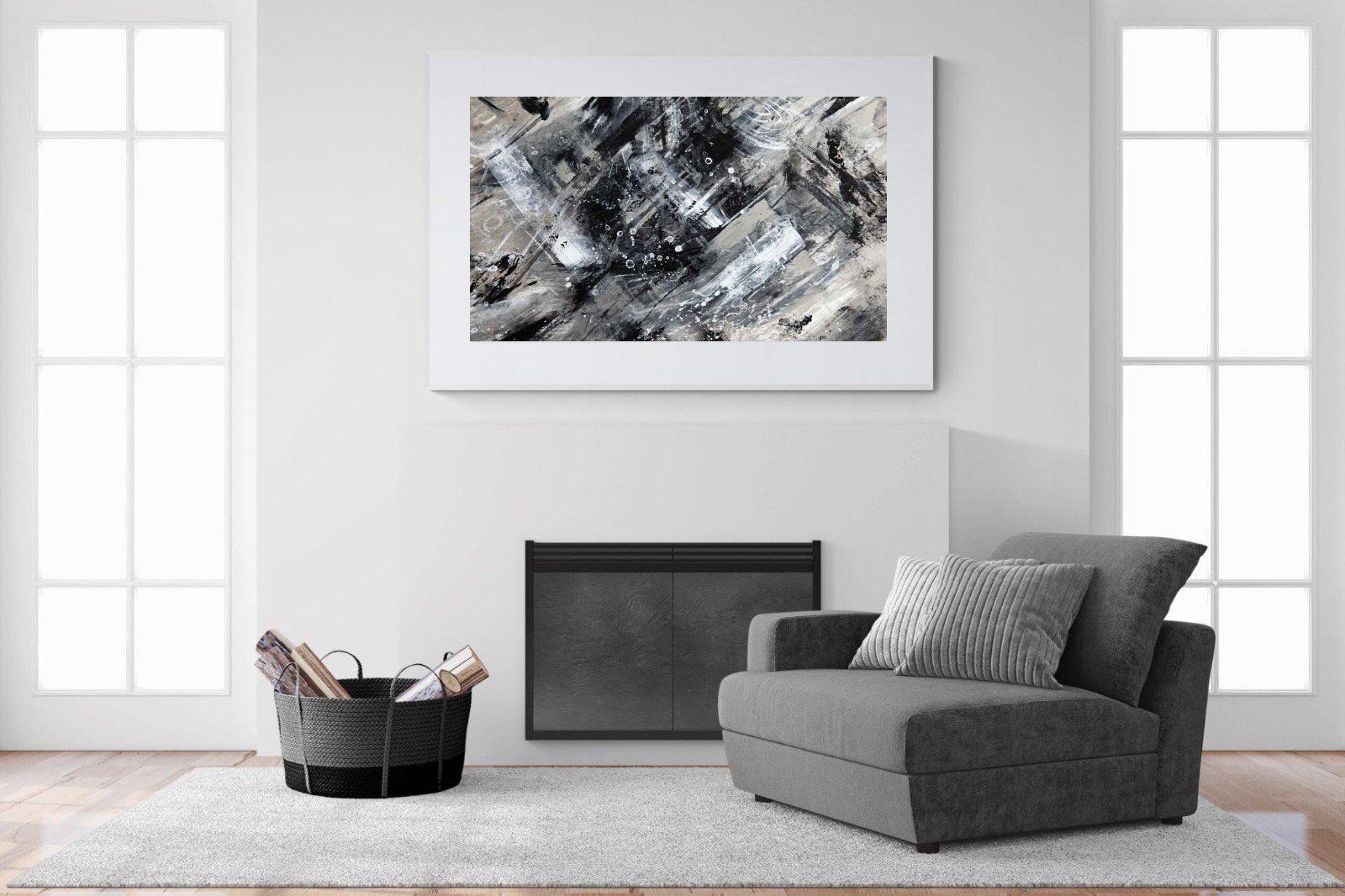 Slap Dash-Wall_Art-150 x 100cm-Framed Print-White-Pixalot