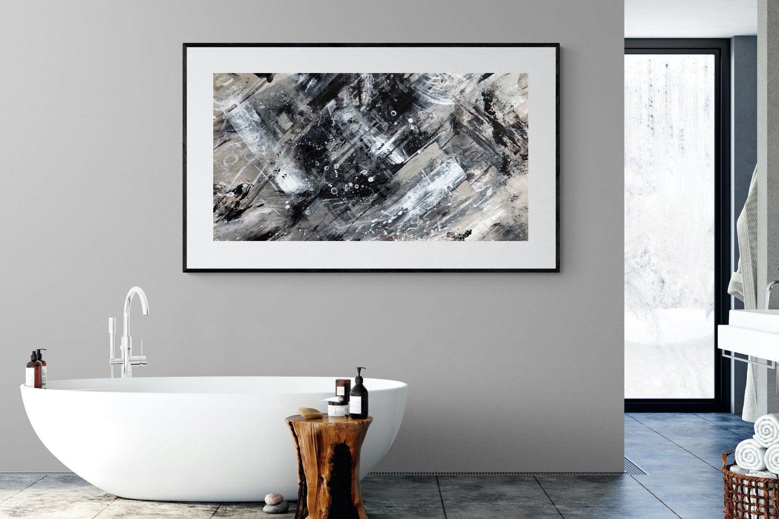 Slap Dash-Wall_Art-180 x 110cm-Framed Print-Black-Pixalot