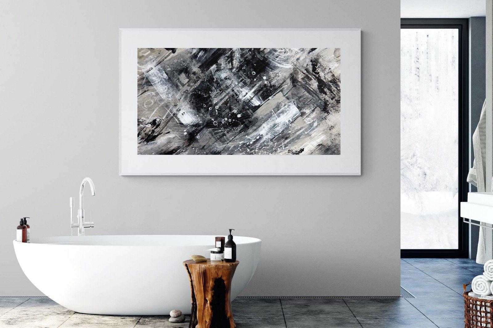 Slap Dash-Wall_Art-180 x 110cm-Framed Print-White-Pixalot