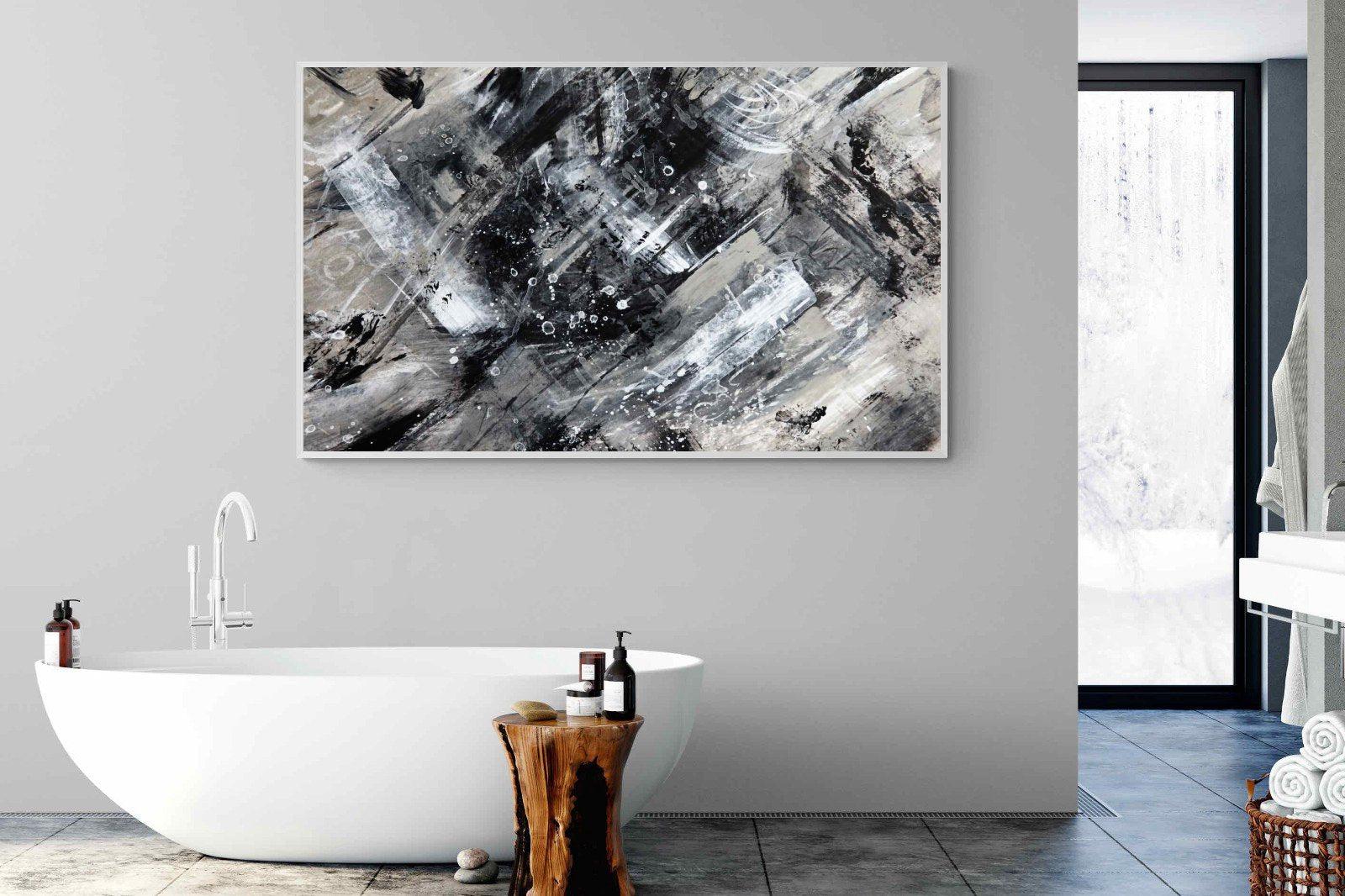 Slap Dash-Wall_Art-180 x 110cm-Mounted Canvas-White-Pixalot