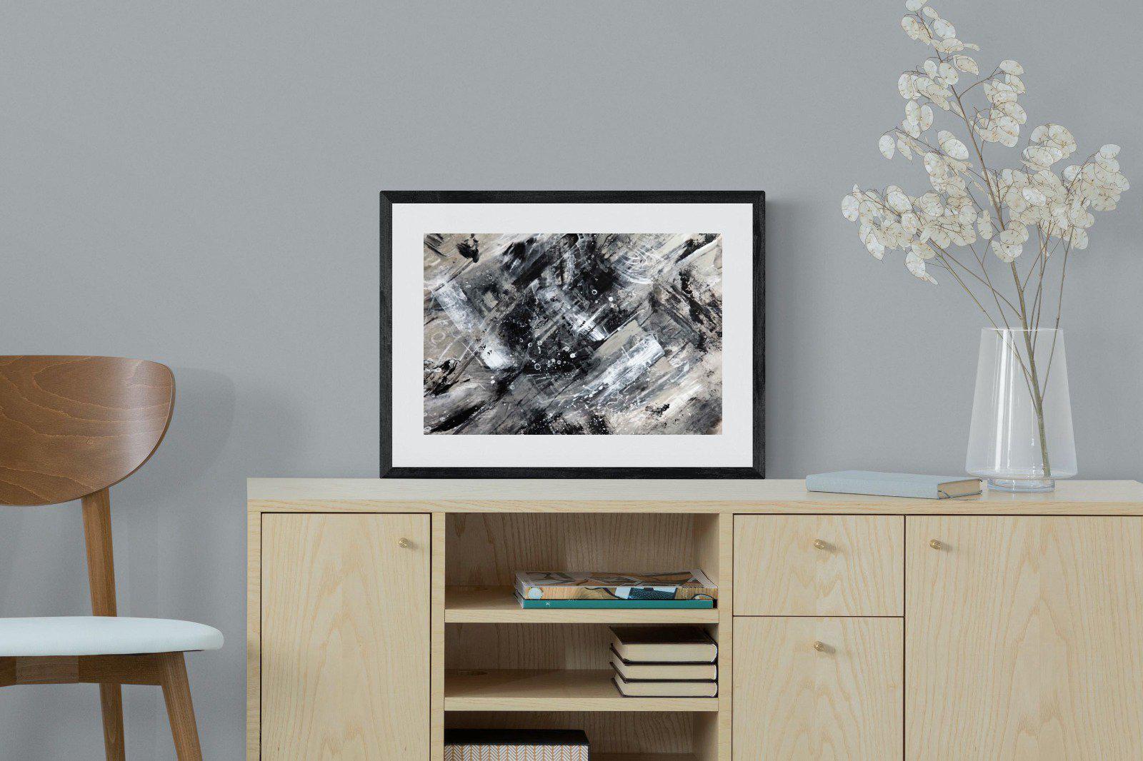 Slap Dash-Wall_Art-60 x 45cm-Framed Print-Black-Pixalot