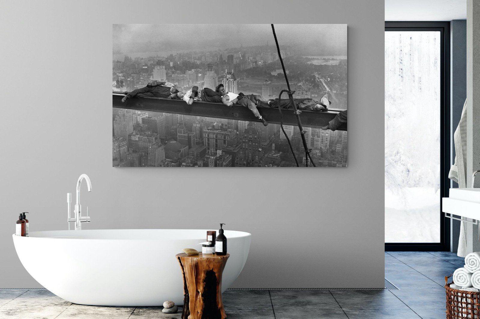 Sleeping Above Manhattan-Wall_Art-180 x 110cm-Mounted Canvas-No Frame-Pixalot