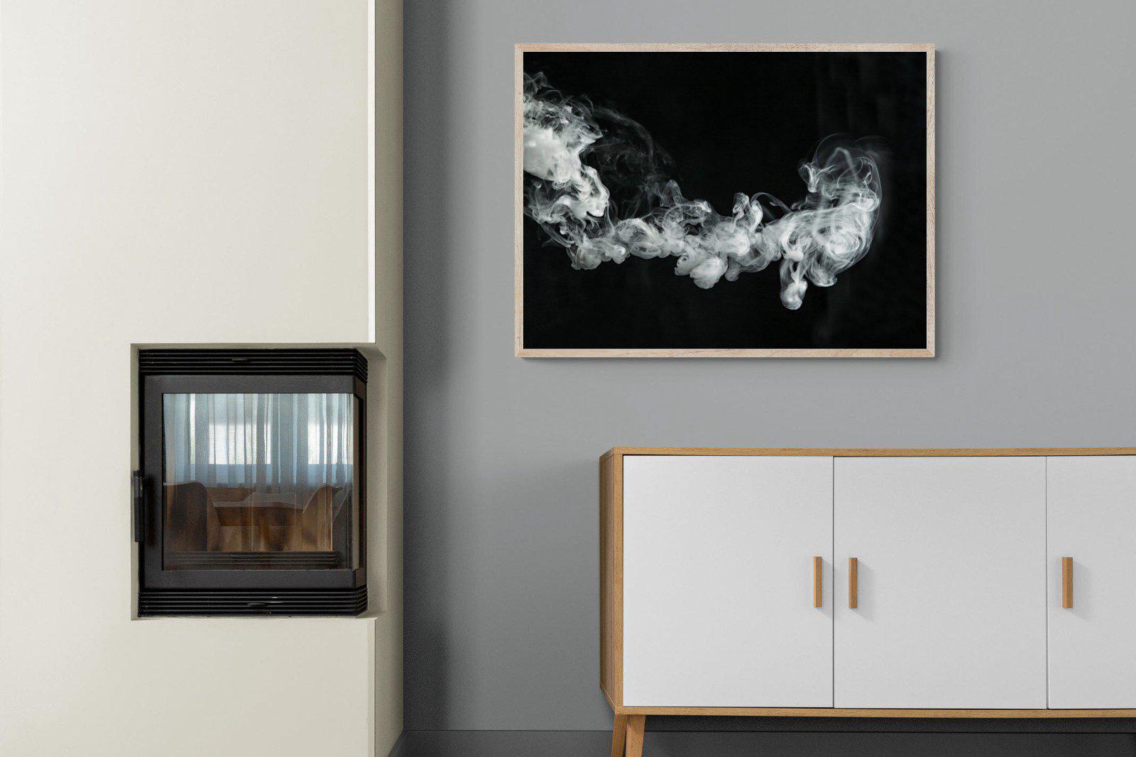 Smoke-Wall_Art-100 x 75cm-Mounted Canvas-Wood-Pixalot