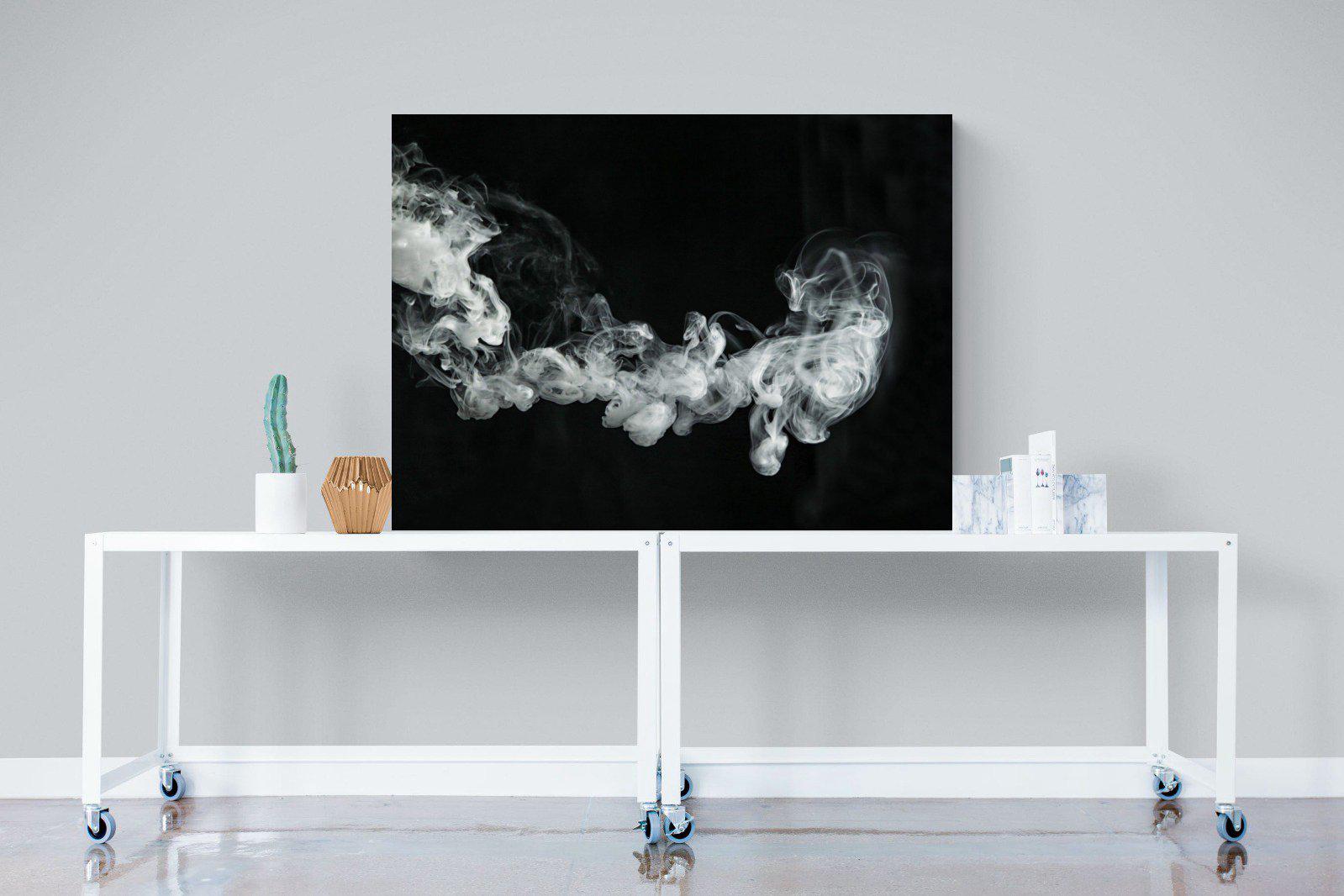 Smoke-Wall_Art-120 x 90cm-Mounted Canvas-No Frame-Pixalot