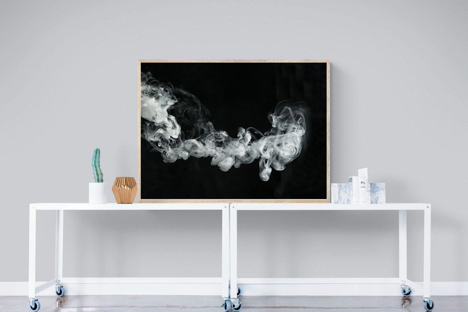 Smoke-Wall_Art-120 x 90cm-Mounted Canvas-Wood-Pixalot