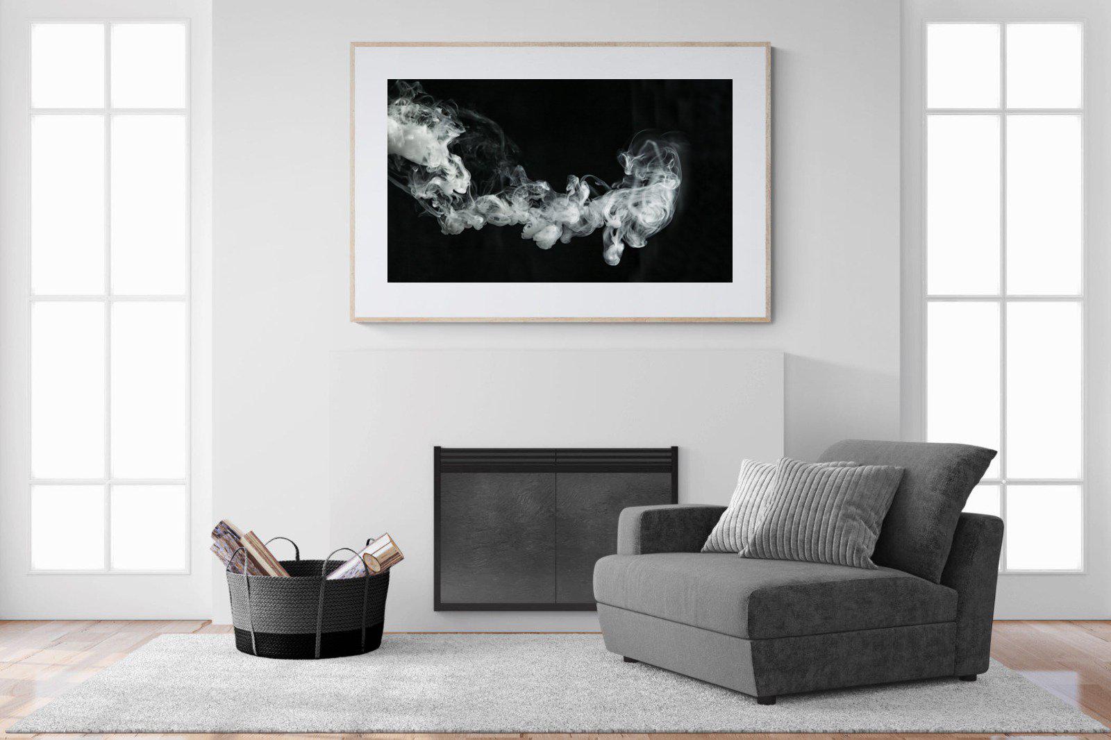 Smoke-Wall_Art-150 x 100cm-Framed Print-Wood-Pixalot