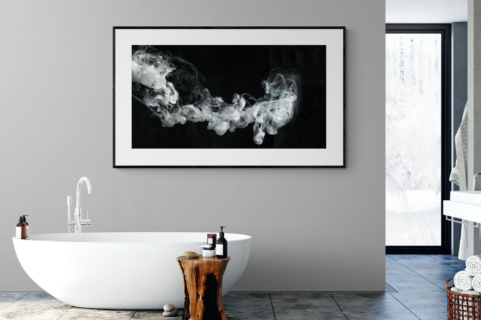 Smoke-Wall_Art-180 x 110cm-Framed Print-Black-Pixalot