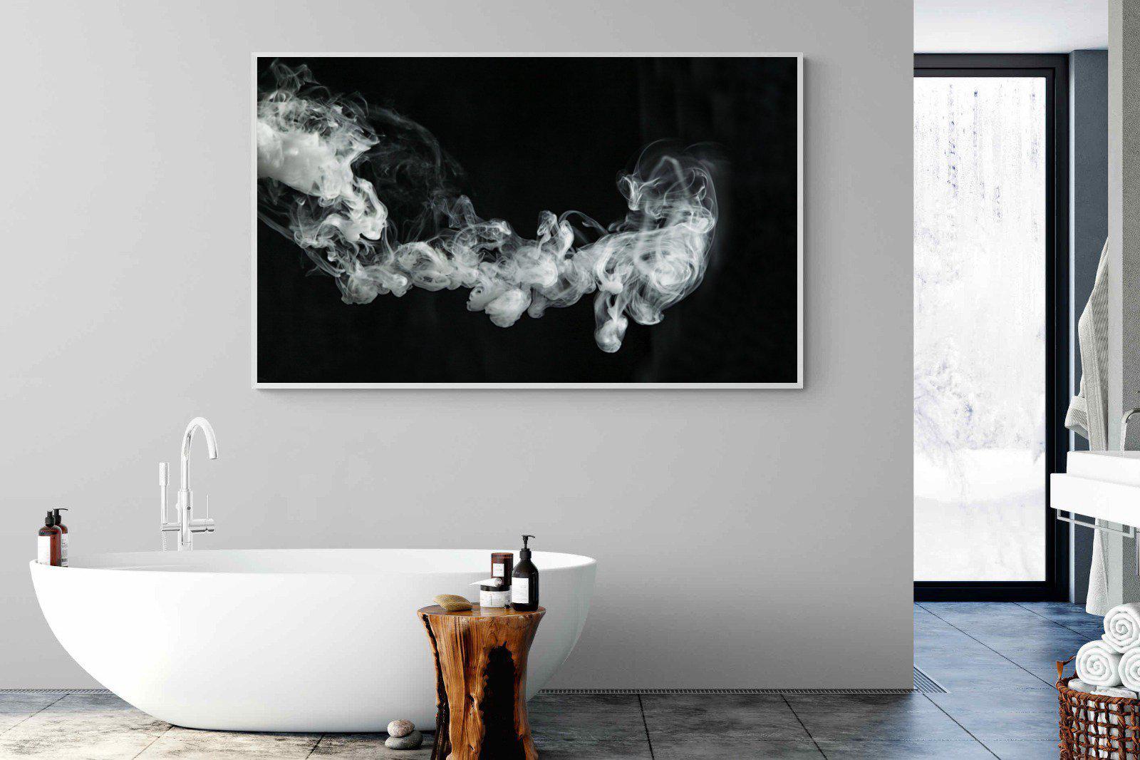 Smoke-Wall_Art-180 x 110cm-Mounted Canvas-White-Pixalot
