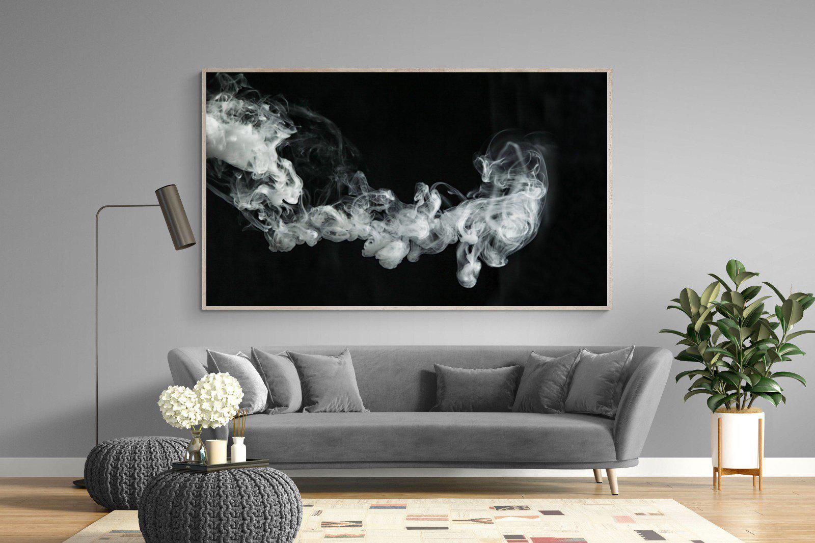 Smoke-Wall_Art-220 x 130cm-Mounted Canvas-Wood-Pixalot