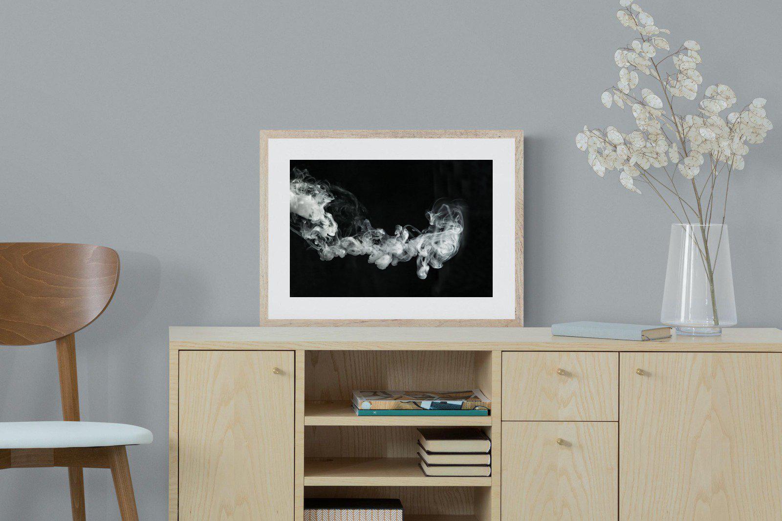 Smoke-Wall_Art-60 x 45cm-Framed Print-Wood-Pixalot