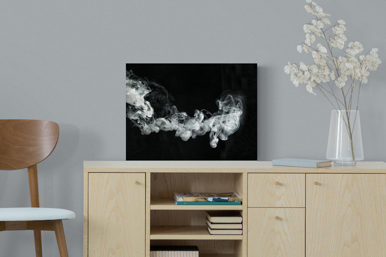 Smoke-Wall_Art-60 x 45cm-Mounted Canvas-No Frame-Pixalot