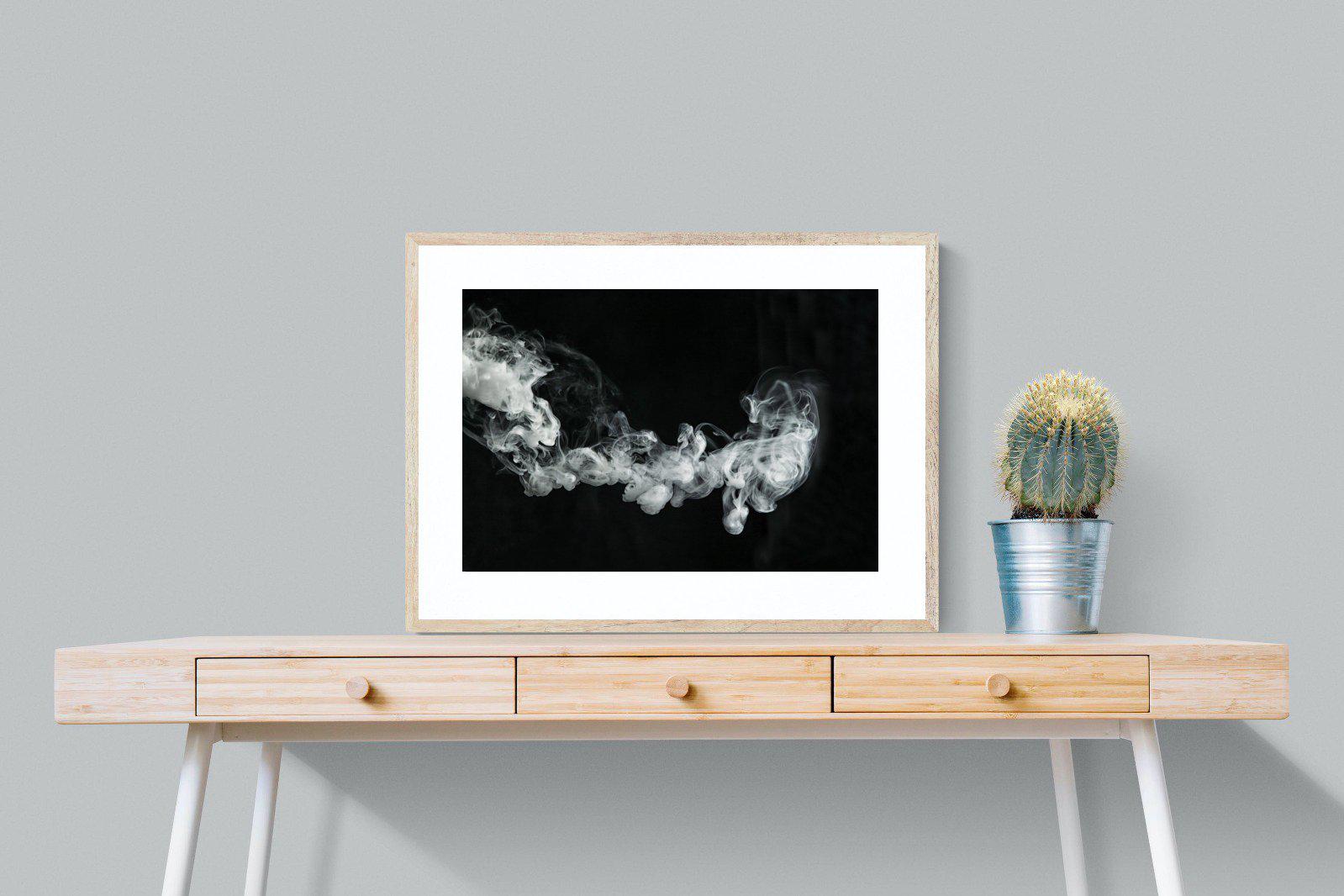 Smoke-Wall_Art-80 x 60cm-Framed Print-Wood-Pixalot