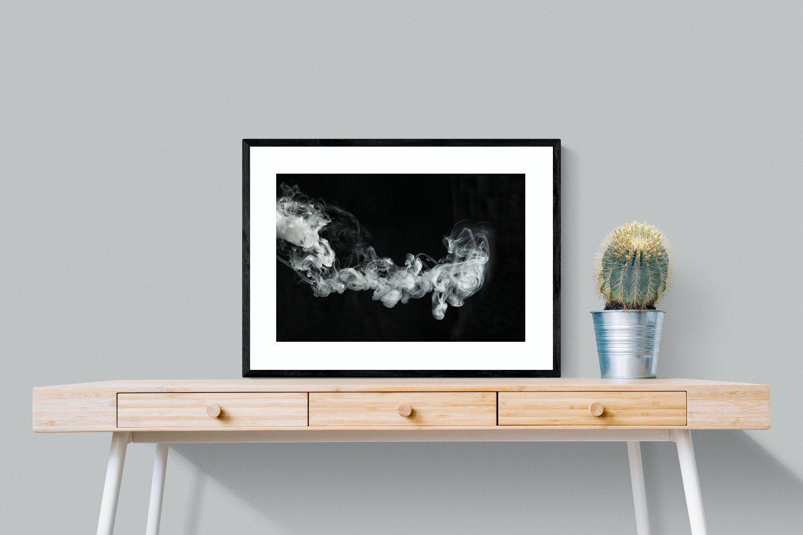 Smoke-Wall_Art-80 x 60cm-Framed Print-Black-Pixalot