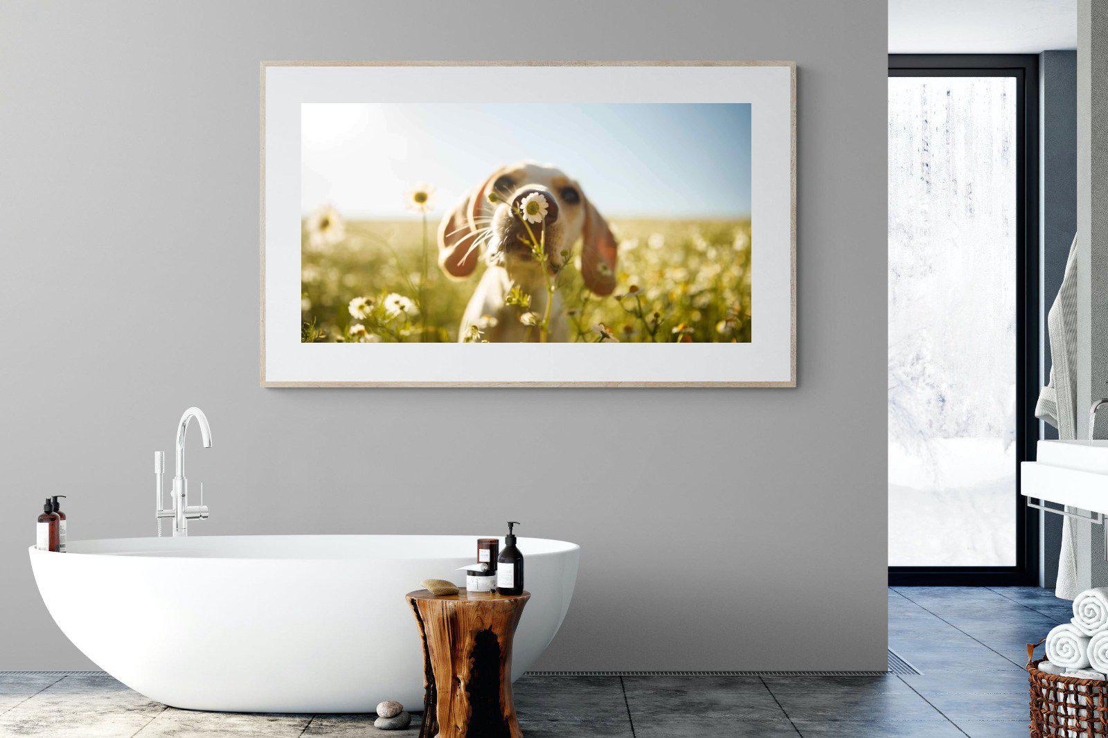 Sniff-Wall_Art-180 x 110cm-Framed Print-Wood-Pixalot