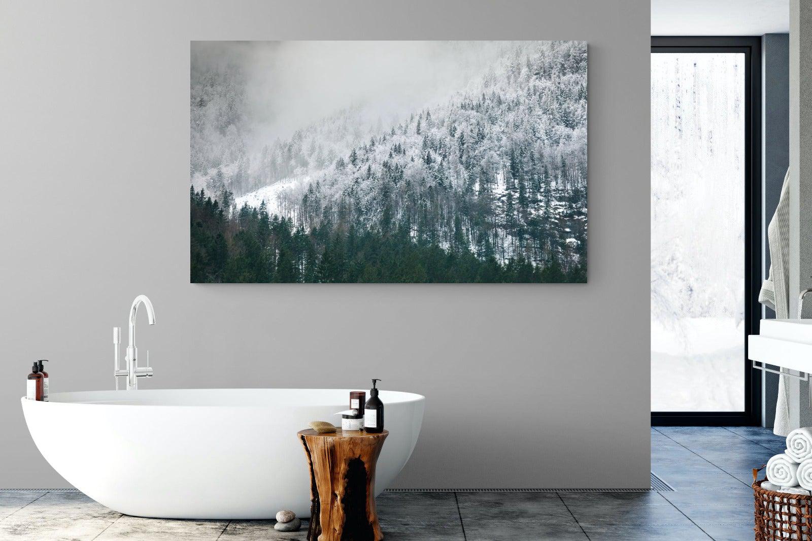 Snowy Alps-Wall_Art-180 x 110cm-Mounted Canvas-No Frame-Pixalot