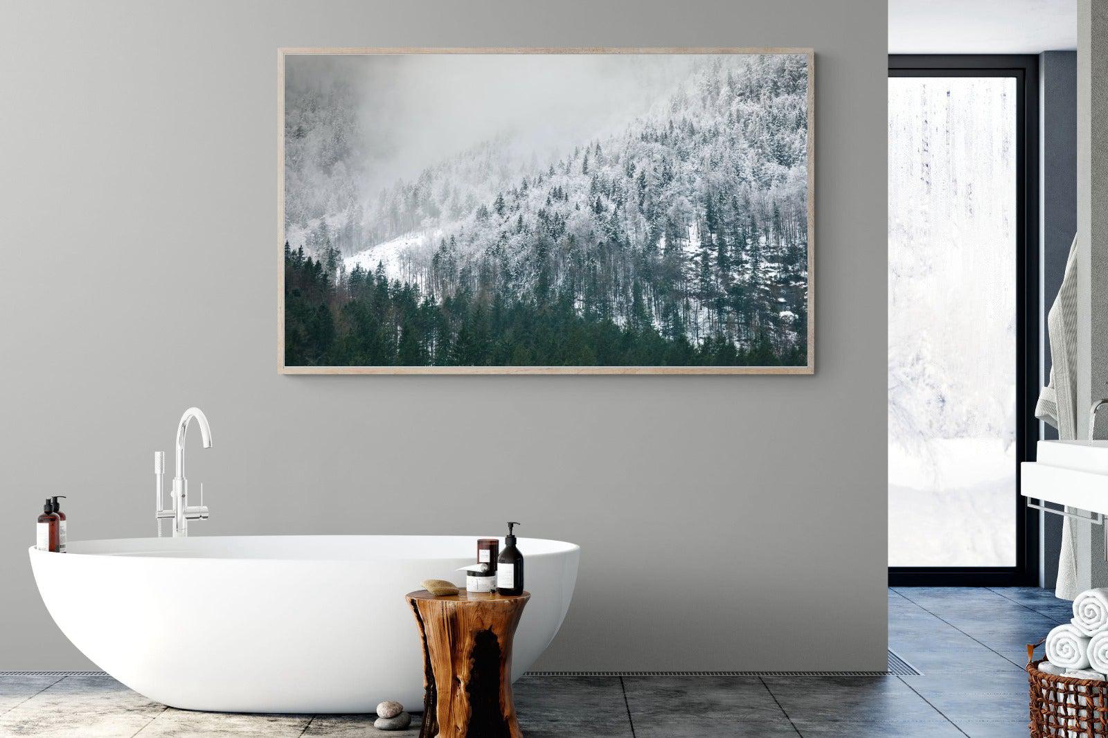 Snowy Alps-Wall_Art-180 x 110cm-Mounted Canvas-Wood-Pixalot