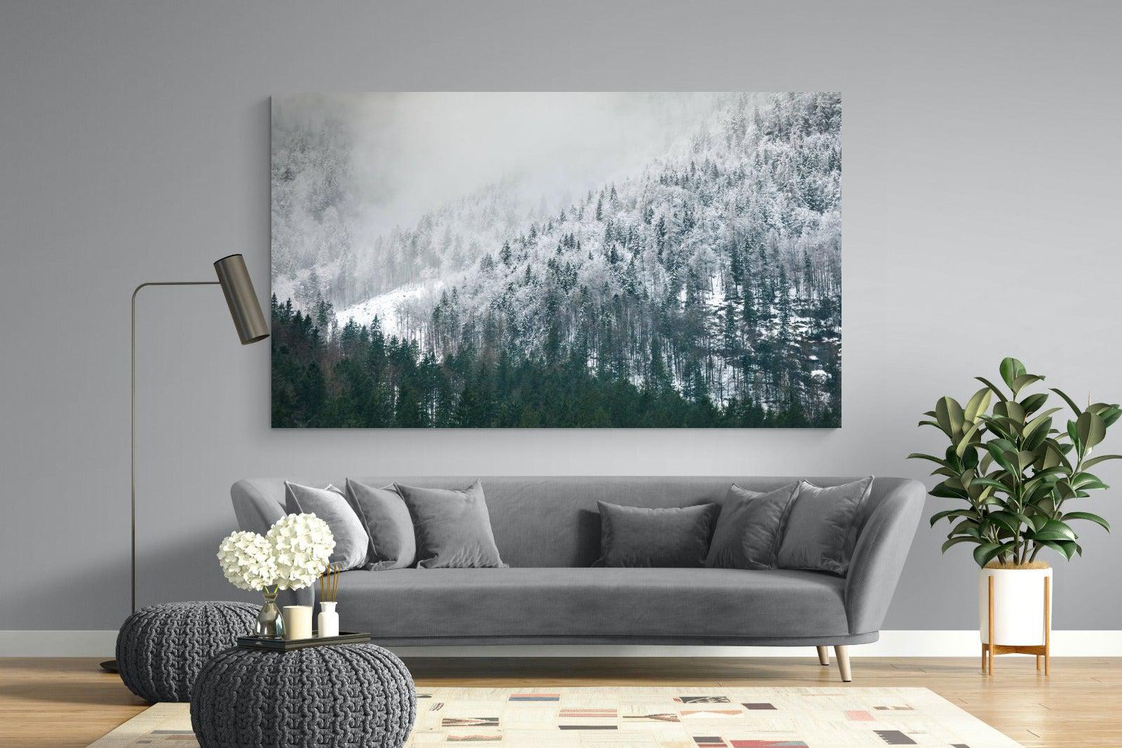 Snowy Alps-Wall_Art-220 x 130cm-Mounted Canvas-No Frame-Pixalot