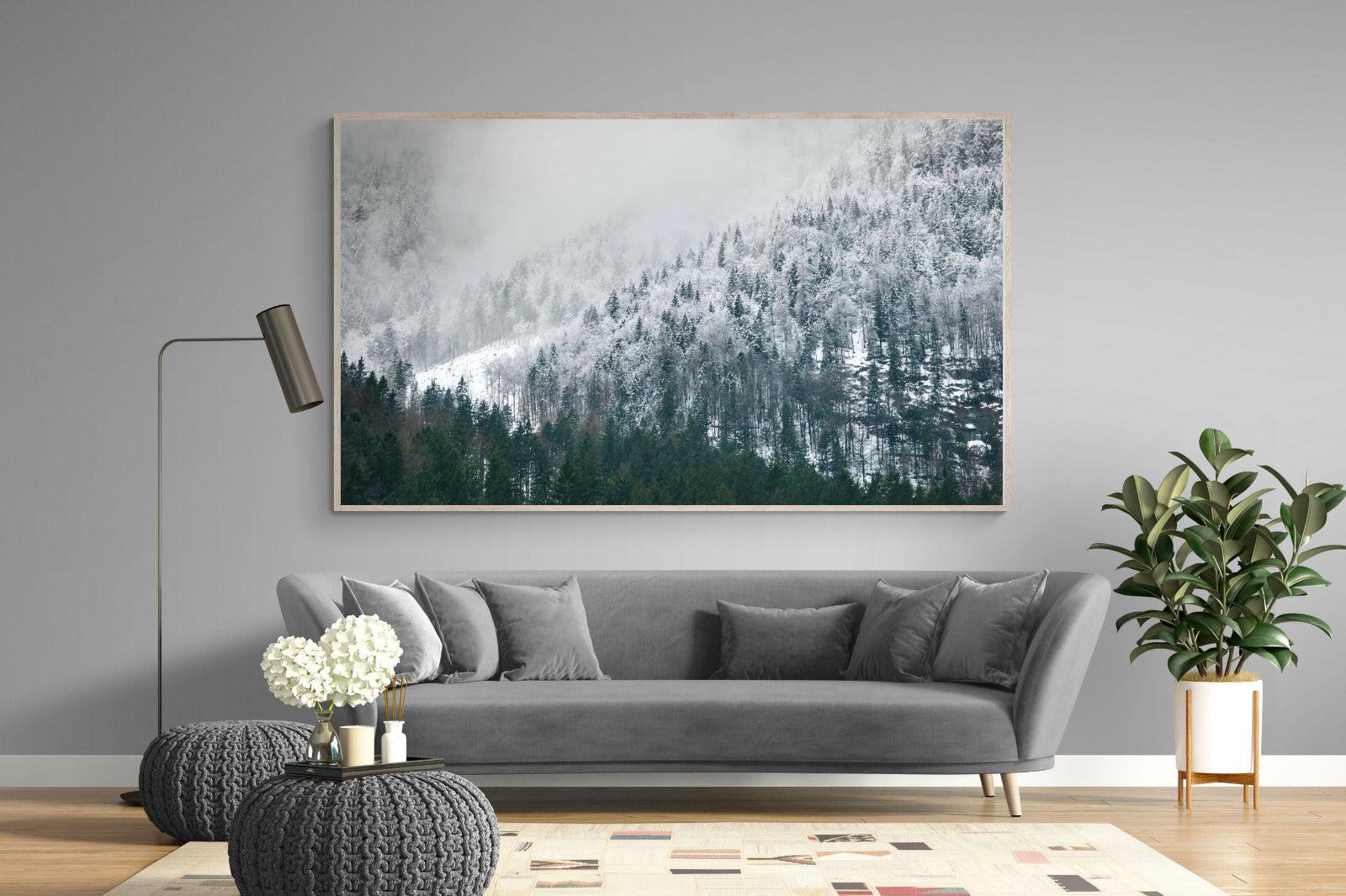 Snowy Alps-Wall_Art-220 x 130cm-Mounted Canvas-Wood-Pixalot