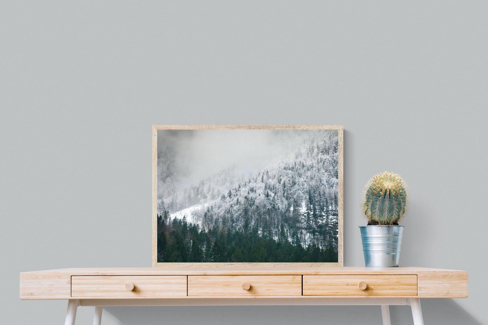 Snowy Alps-Wall_Art-80 x 60cm-Mounted Canvas-Wood-Pixalot